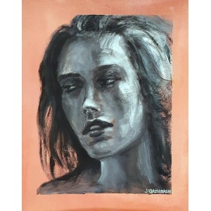 J. Qazilbash, 16 x 20 Inch,  Acrylic on Canvas, Figurative Painting, AC-JQBH-007